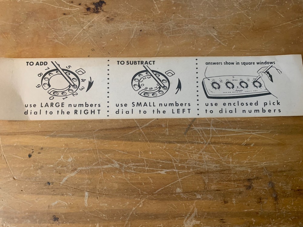 VTG Sterling Dial-A-Matic Automatic Mechanical Adding Machine #566