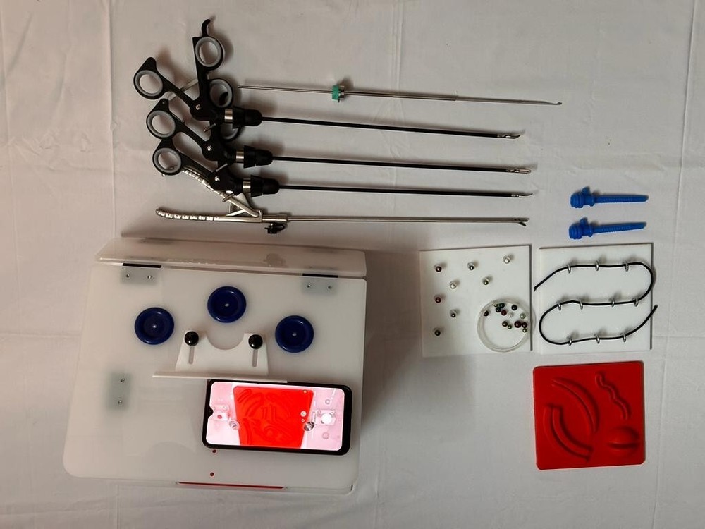 Laparoscopic Simulator Training Box Endo Trainer Foldable Instrument Set Kit