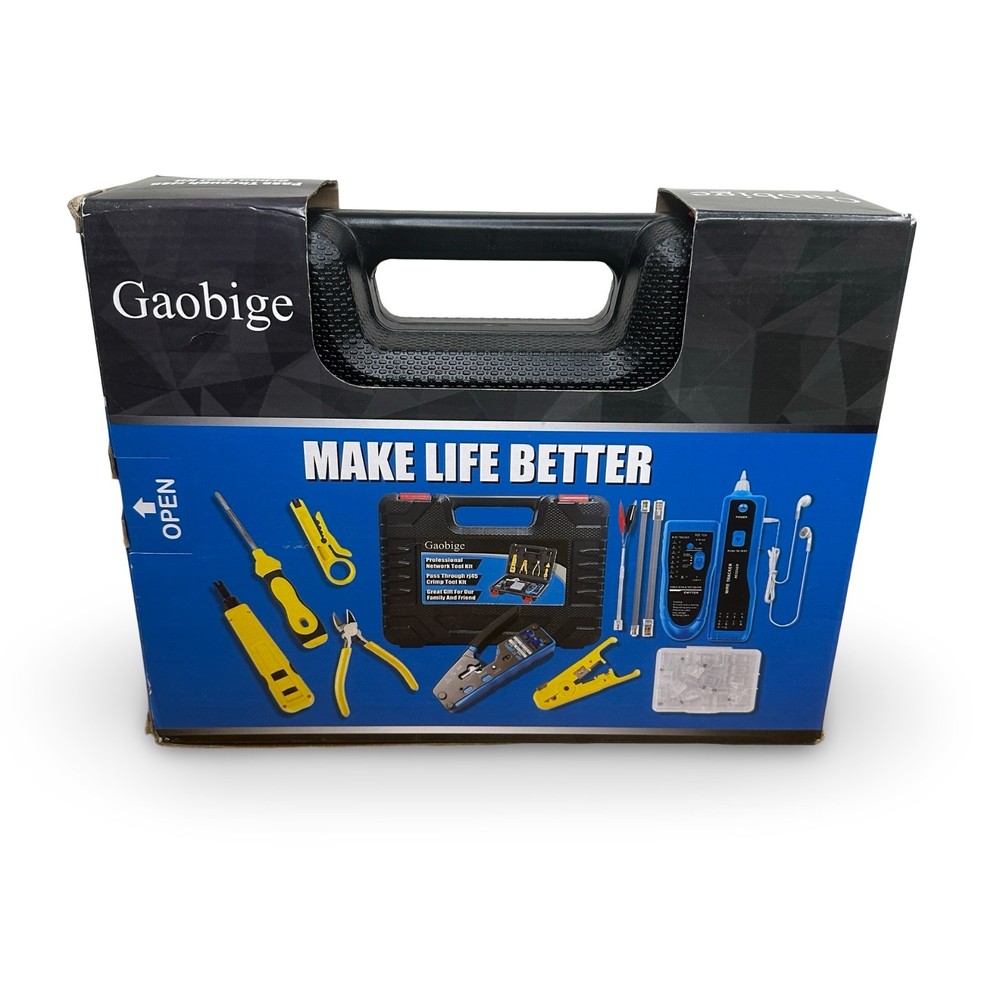 Gaobige Professional Network Tool Kit RJ45 Pass Through Missing Crimp Tool