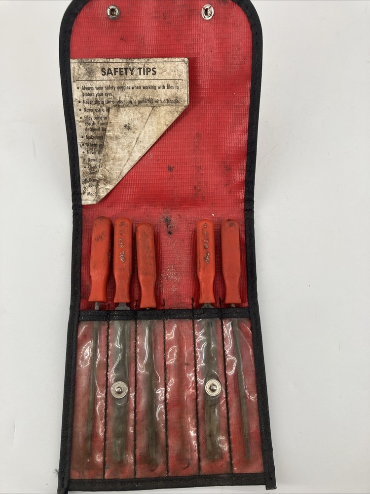 Mac Tools SMF6 6pc Comfort-Grip Mini Combination Bastard-Cut File Set