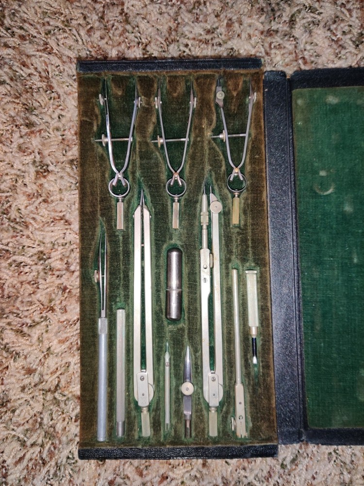 Vintage Dietzgen Commander Mechanical Drafting/Drawing Instrument Set