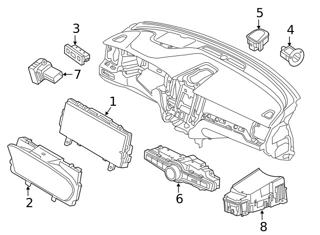 Genuine Volvo HVAC Temperature Control Panel 31398845