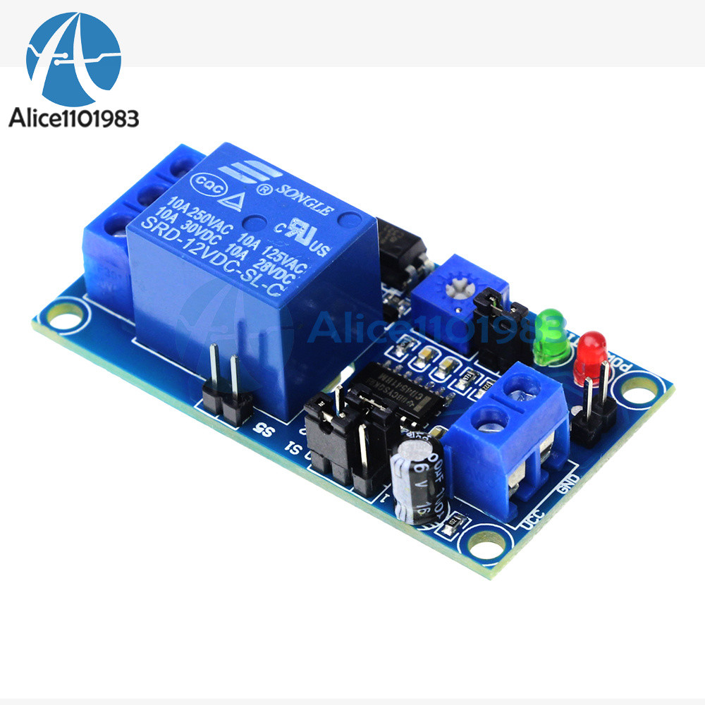 DC 12V Delay Relay Delay Turn on/Delay Turn off Timer Timing Switch Module
