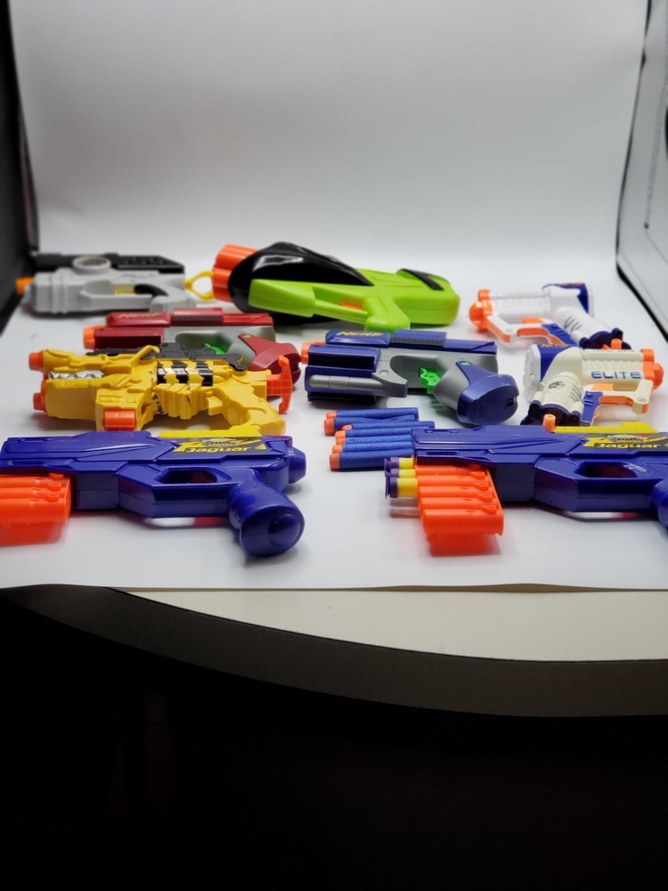 nerf gun lot of 9