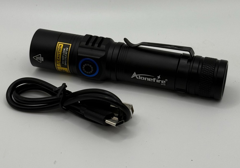 365nm uv flashlight rechargeable usb c