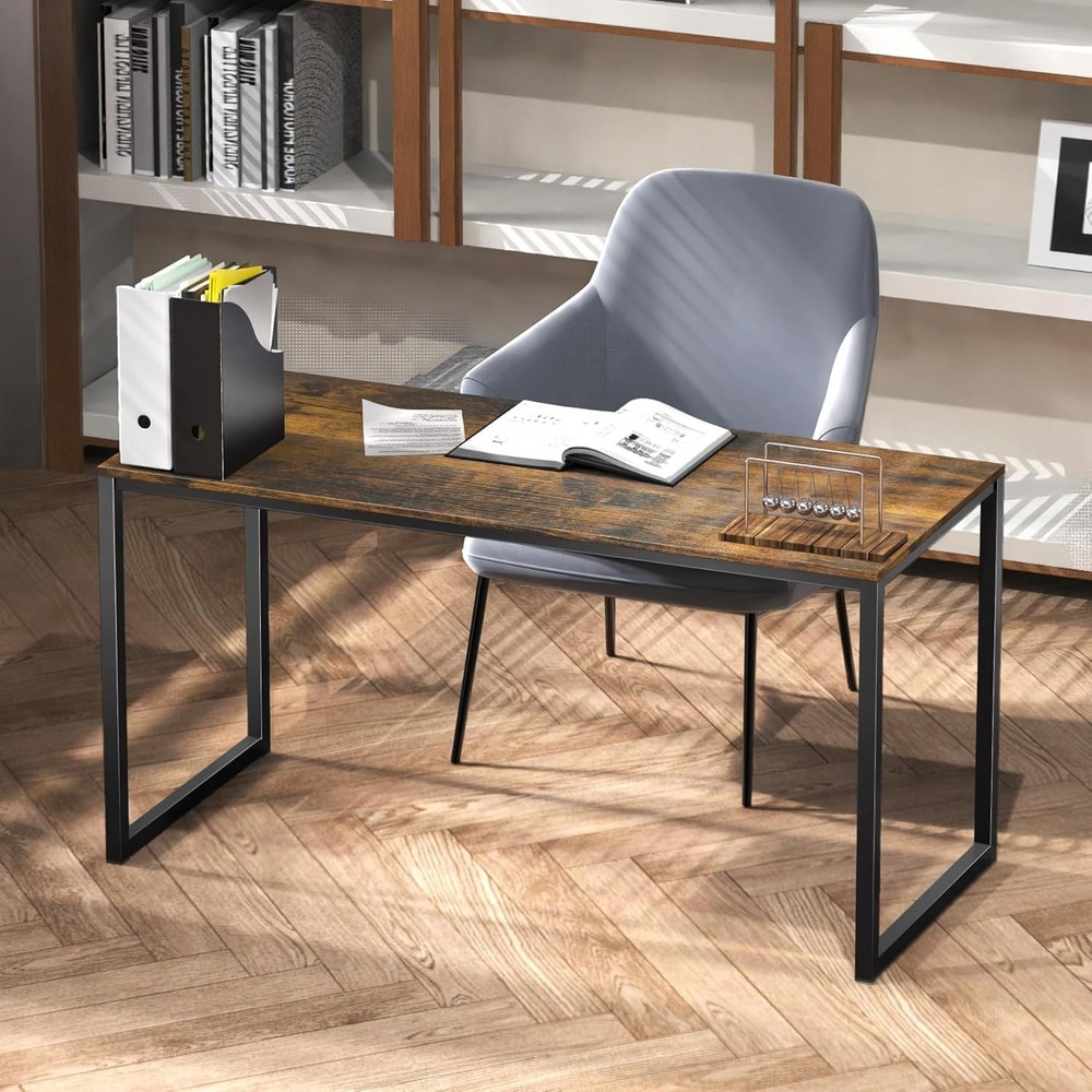 Mission 40-Inch Home Office Computer Desk Rustic Brown