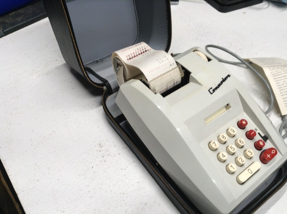 Commodore 9/9 Adding Machine Electric Adding Machine Made In West Germany