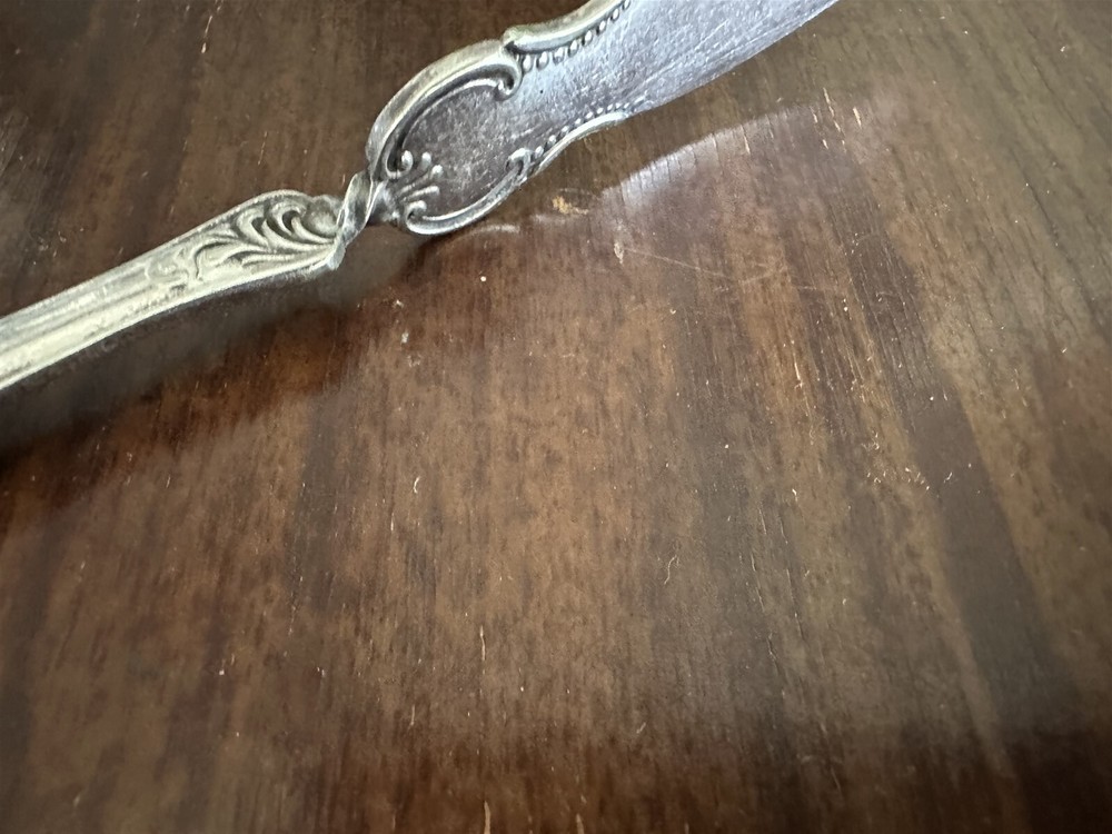 Rogers Flat Twisted Handle Master Butter Knife Carlton Pattern 1898