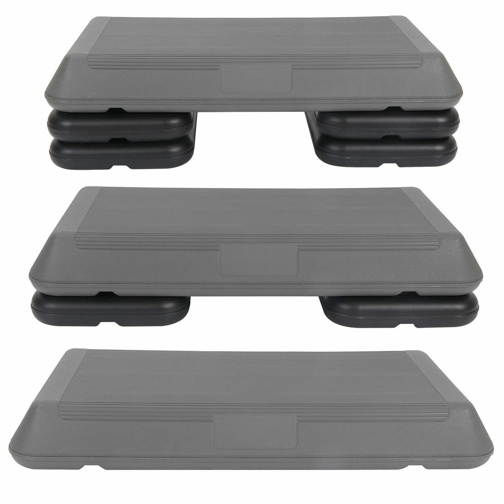 28" Aerobic Step Trainer Cardio Adjustable Exercise Multi-functional w/ 3 Lev