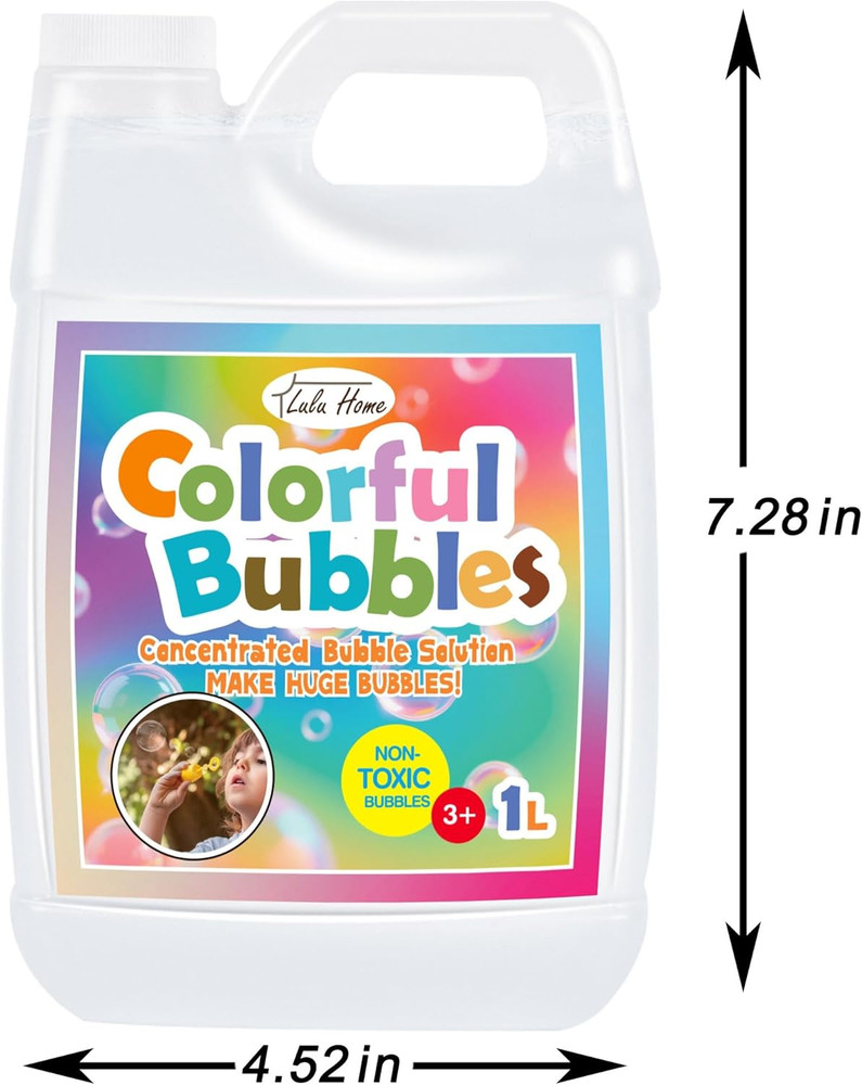 Bubble Solution Refill - 1L for Bubble Machines & Parties