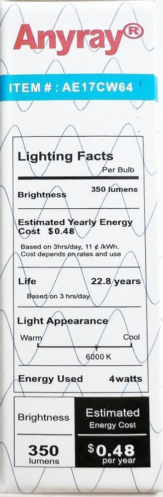 3-Pack Replacement for GE WB36X10003 40W Microwave Light Bulb, 40T8 E17 Base Ap