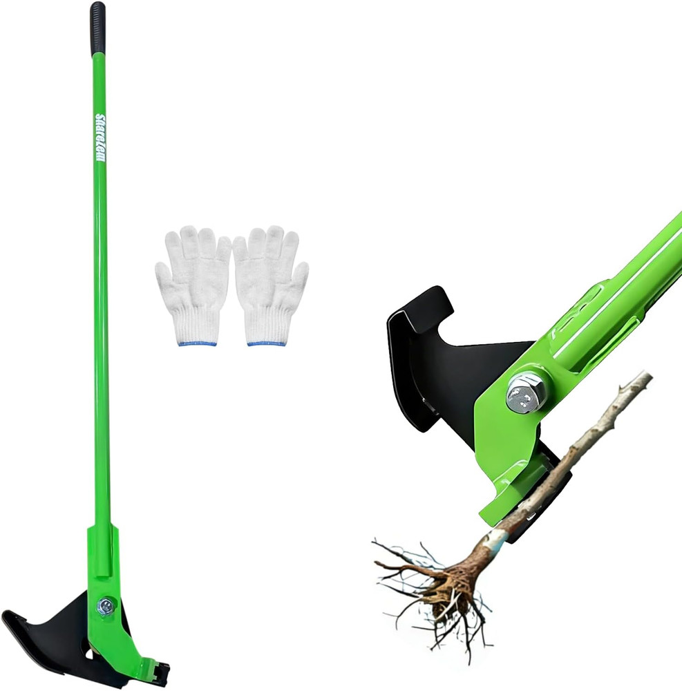 Medium Sapling Puller, Heavy-Duty High-Leverage Tree Puller Tool Fully Uproots W