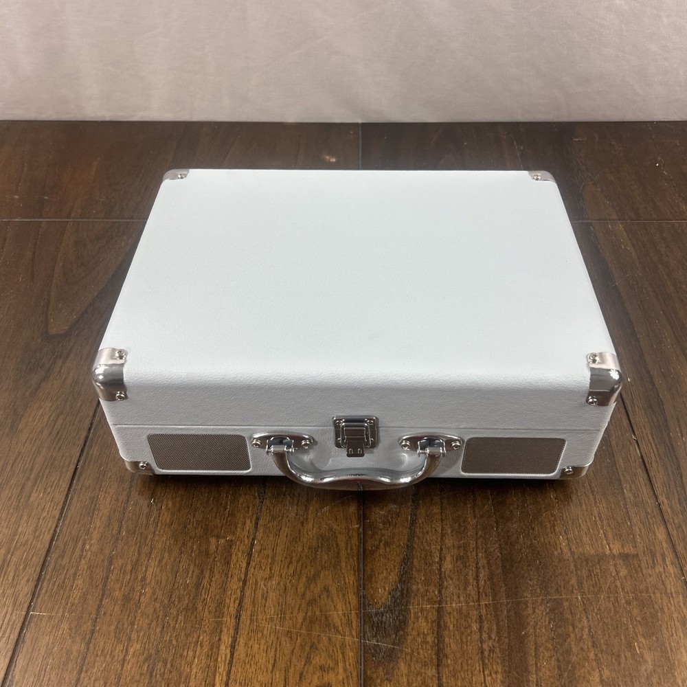 Victrola Journey+ Bluetooth Record Player Suitcase Blue Open Box Tested Working