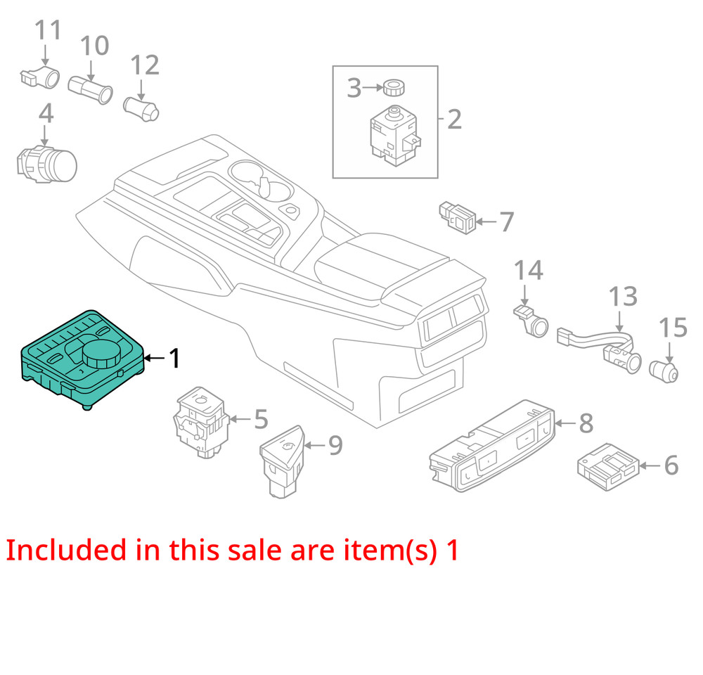 CONTROL CONSOLE MOUNTED OEM 18-20 Q5 AUDI 1YR WRNTY