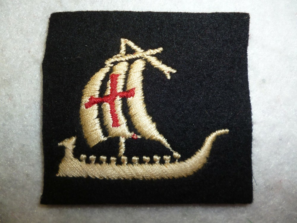British 5th Army Corps Formation Sign Patch WW2 Issue, 1942 Pattern