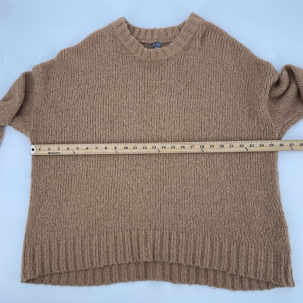 Aerie Size M Brown Oversized Wool Alpaca Blend Oversized Sweater Boho