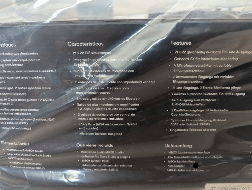 NEW - Avid MBOX Studio USB-C Audio Interface with Perpetual Pro Tools License