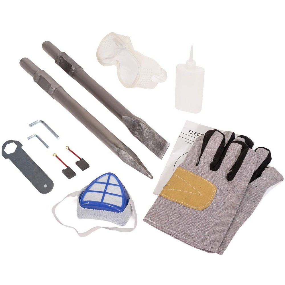 XtremepowerUS 3600W Electric Demolition Jack Hammer Point Chisel Bits Constru...