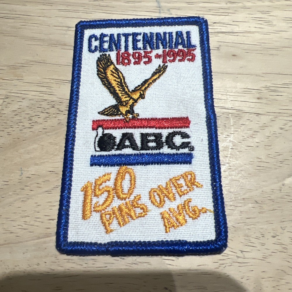 ABC Centennial Patch 1995 150 Pins Over Average Bowling