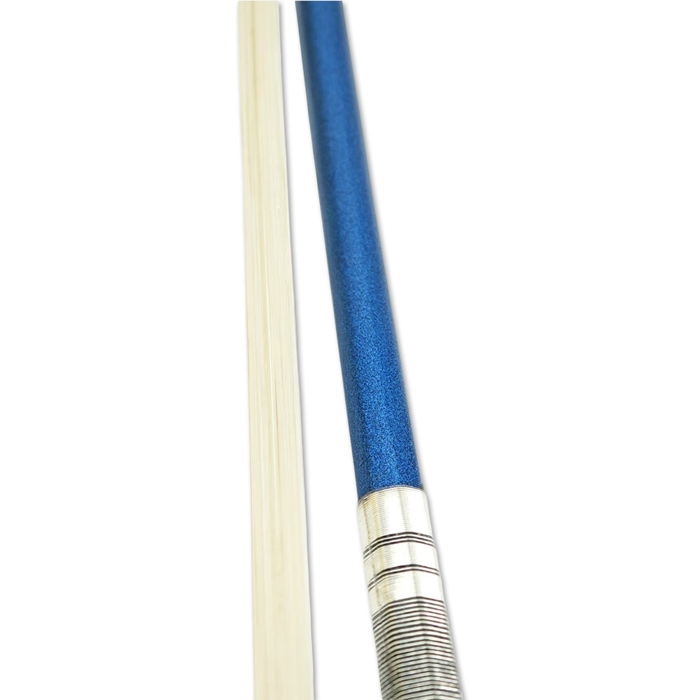 Advanced 4/4 Violin Bow: New Blue Carbon Fiber Construction