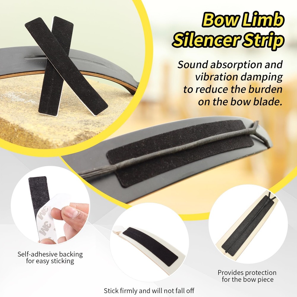 SPG Bow String Silencers for Recurve Bow, Set