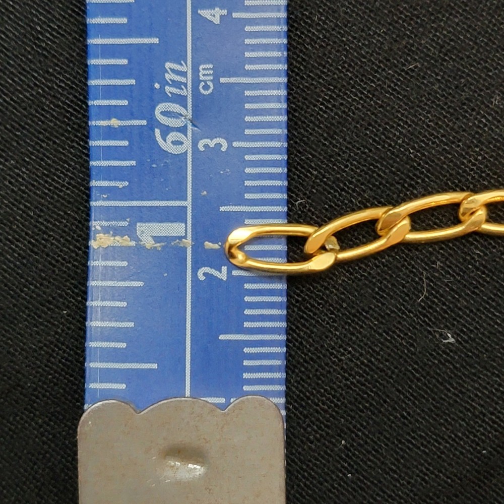 Gold Tone Herringbone Flat & Link Chains, Unfinished Bulk, No Closure