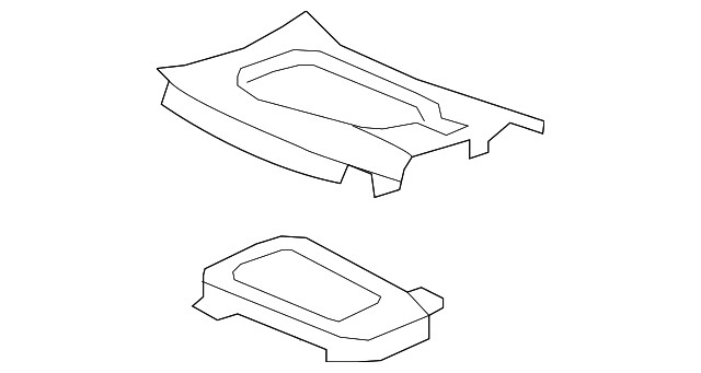 V-Black Front Floor Console Transmission Shift Opening Trim Plate (20933023)
