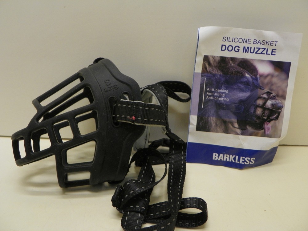 Barkless Silicone Basket Dog Muzzle size 3