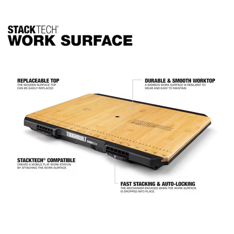 TOUGHBUILT STACKTECH Wood Work Surface