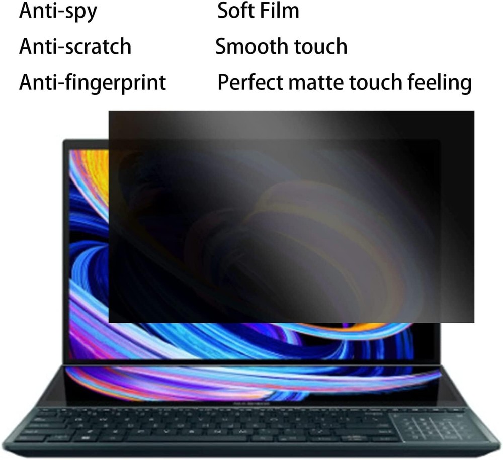 Privacy Screen Protector Designed for ASUS ZenBook Pro 14 Duo OLED black