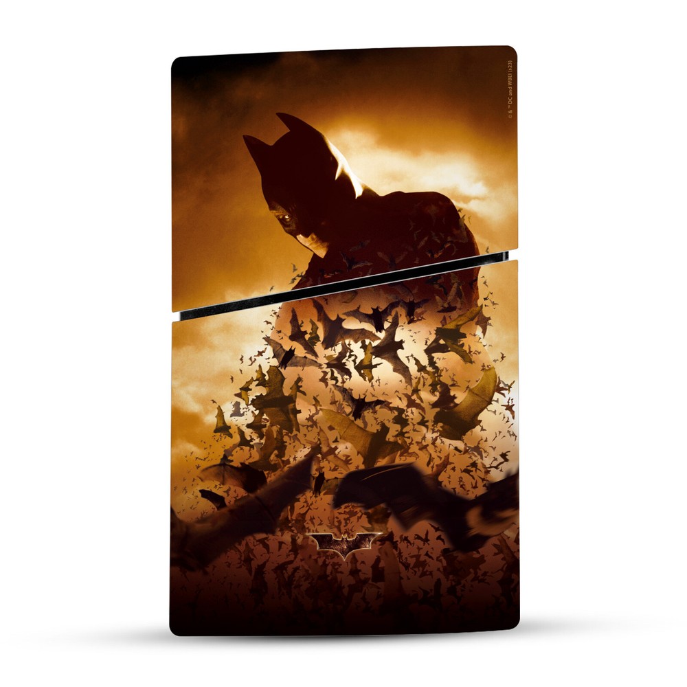 BATMAN BEGINS GRAPHICS VINYL SKIN PS5 SLIM DIGITAL EDITION CONSOLE & CONTROLLER