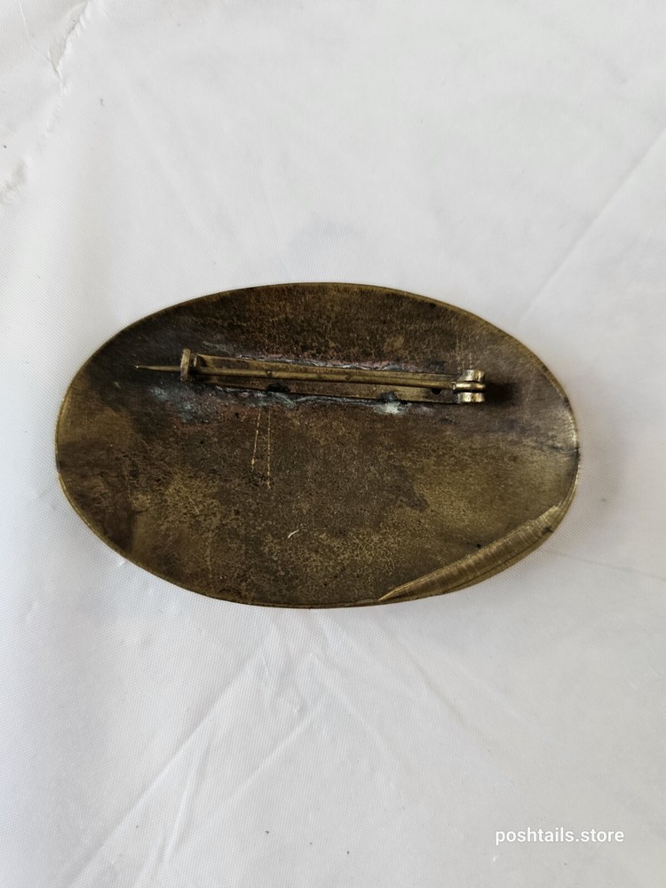 Brass Hammered Crafted Pin