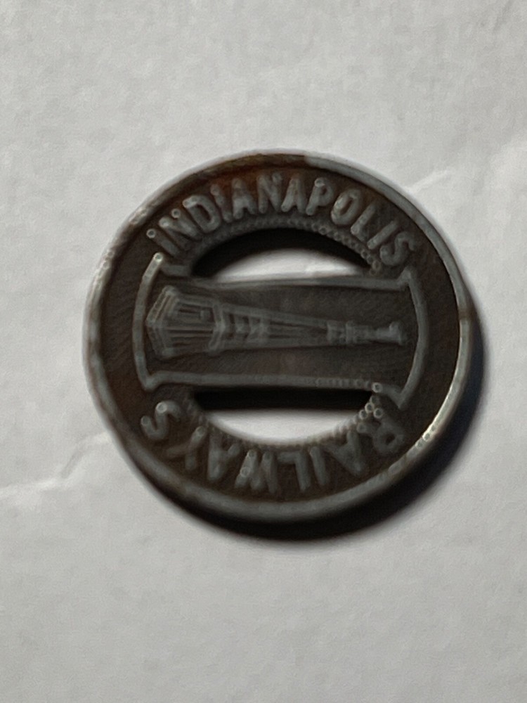 Indianapolis Railways One Fare Token