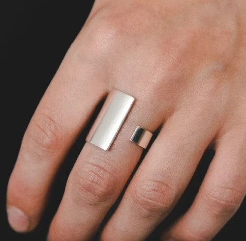Solid 925 Sterling Silver Unique Band & Statement Ring Handmade Ring All Size