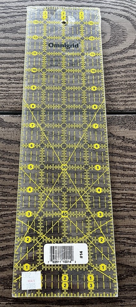 Omnigrid 4" x 14" Rectangle Quilting and Sewing Ruler NEW