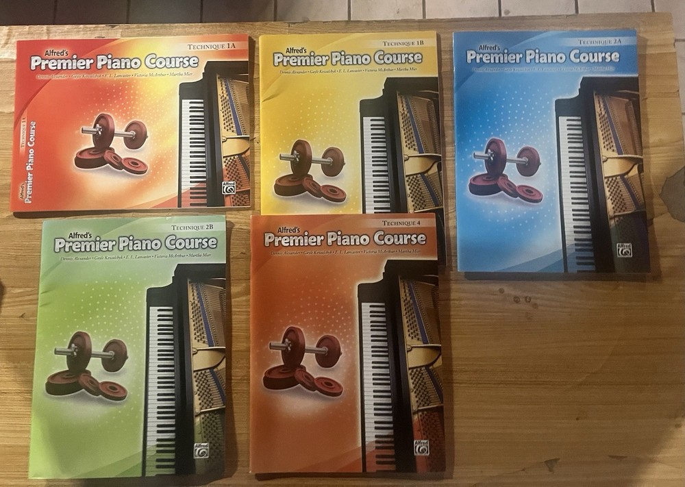 Alfred’s Premier Piano Course Technique 5 Book Set