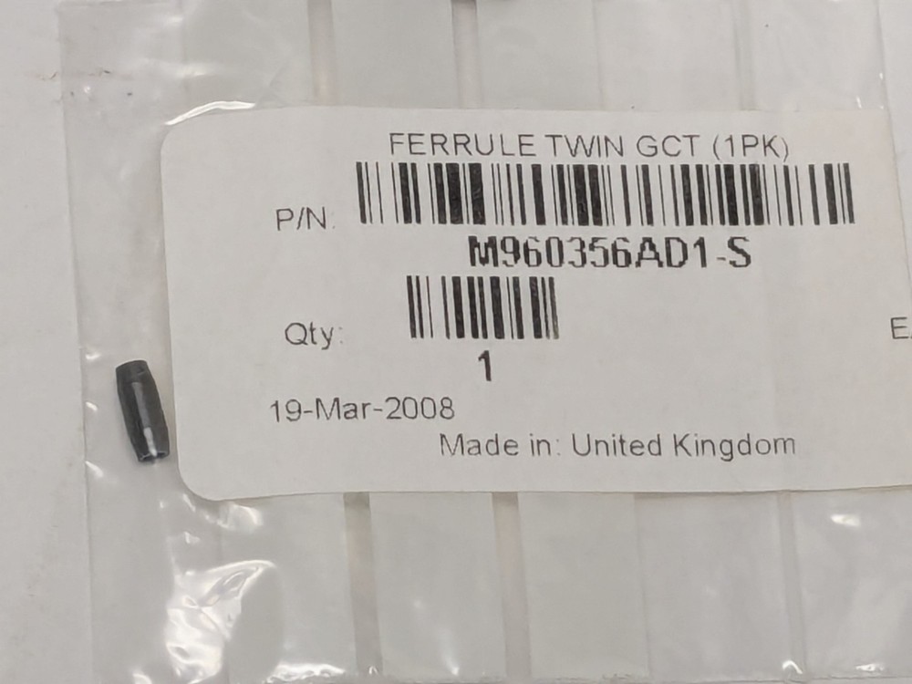 WATERS FERRULE TWIN GCT Part# M960356AD1-S , Quantity: 2