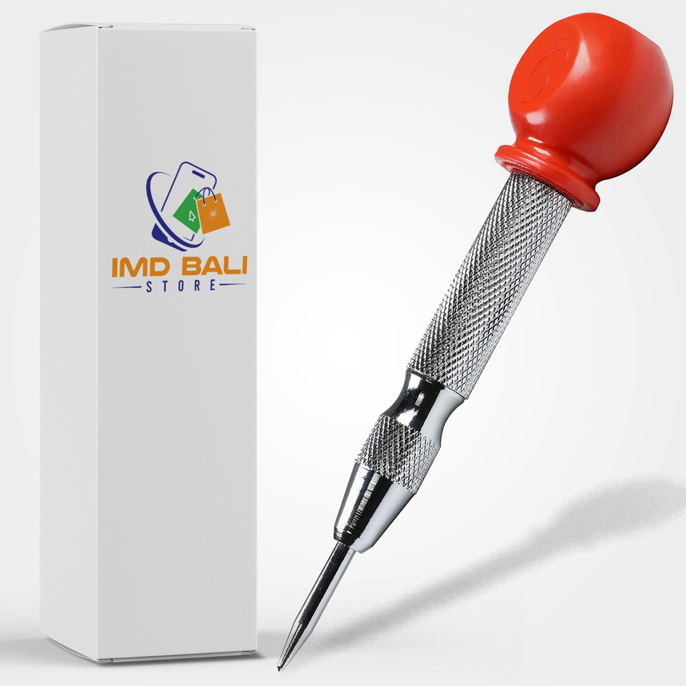 5 Inch Automatic Center Punch Adjustable Impact Spring Hole Drill Tool .