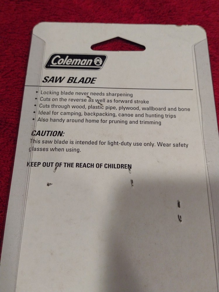 2- New Coleman 9" Folding Saw Replacement Blade