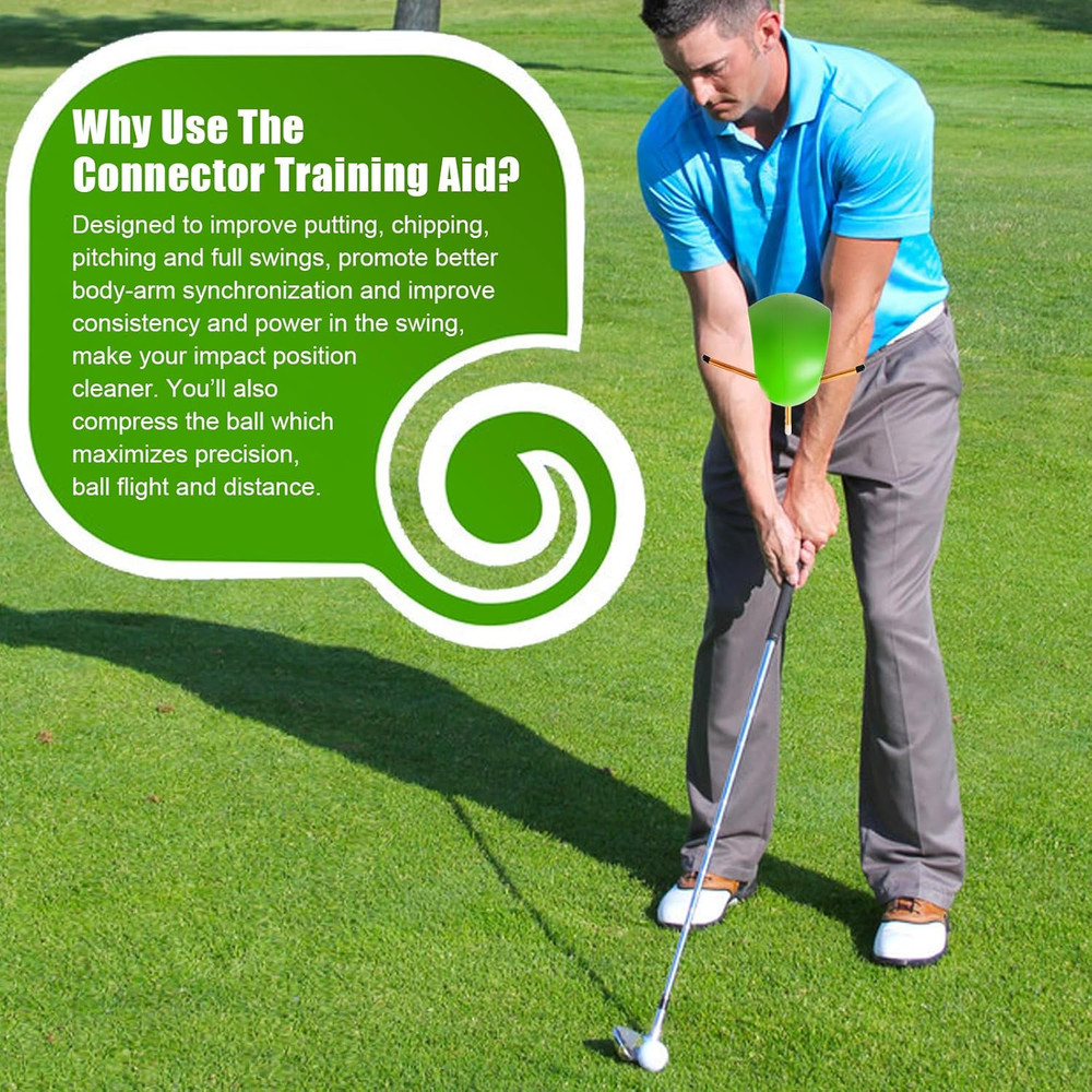 The Connector Golf Training Aid - Golf Swing Trainer Aid for Posture Correction