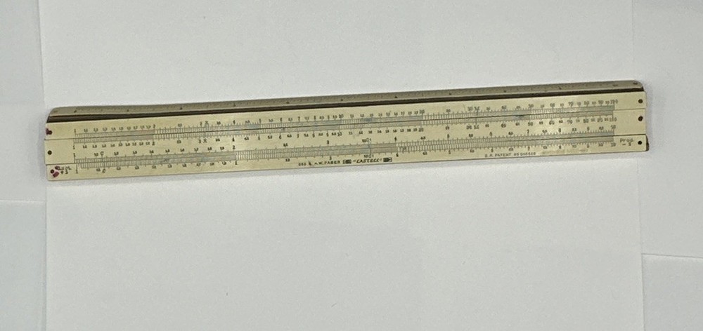 Vtg 6 Piece Engineering & Drafting Tools - Slide Rules, Stencils, Come See!!!