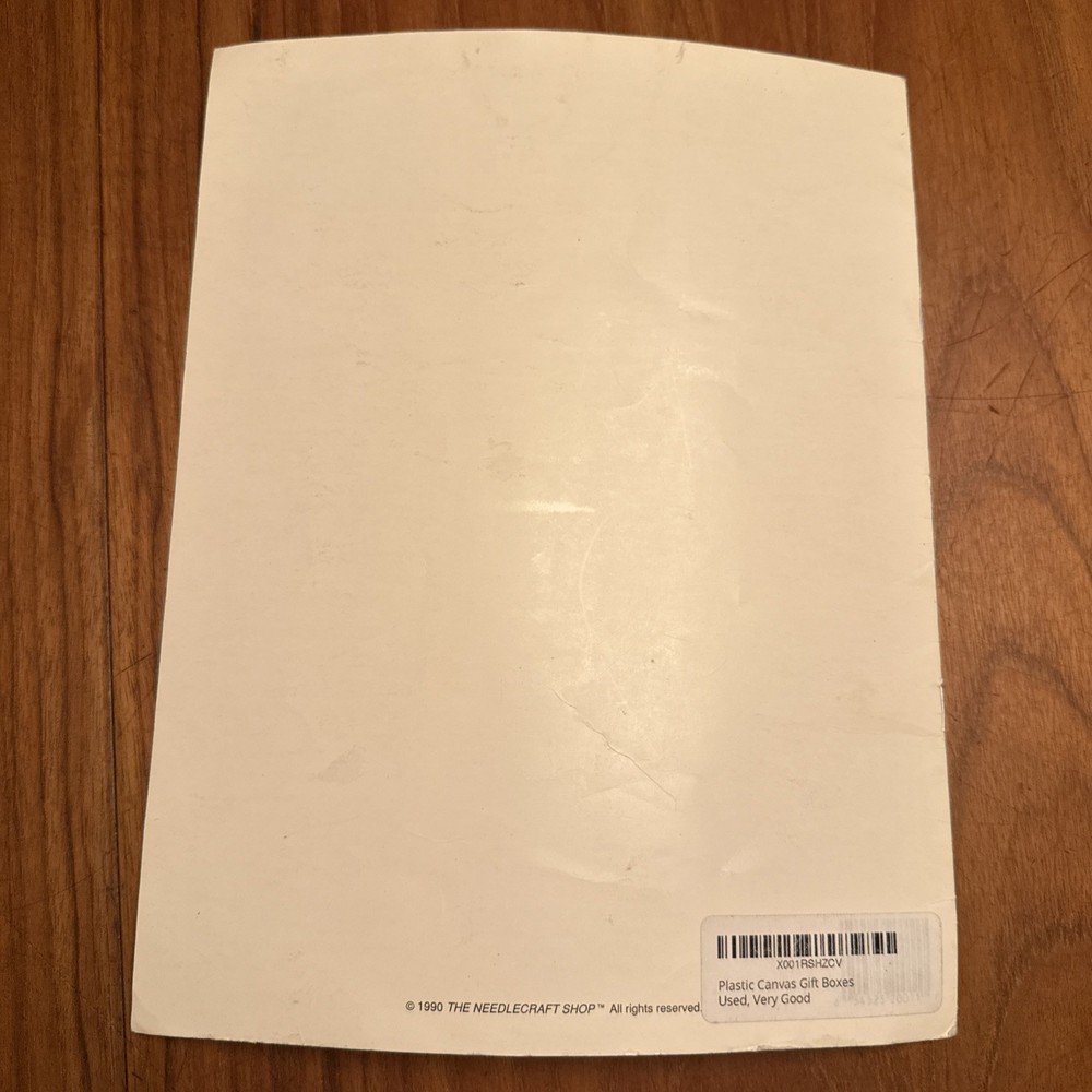 Plastic Canvas Gift Boxes Instruction Pattern Booklet
