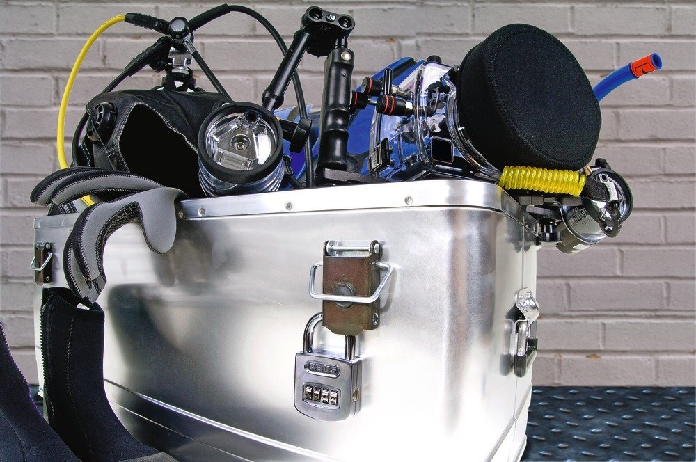 ABUS 160 50 High Security 4 Dial Resettable Chrome Combination Lock