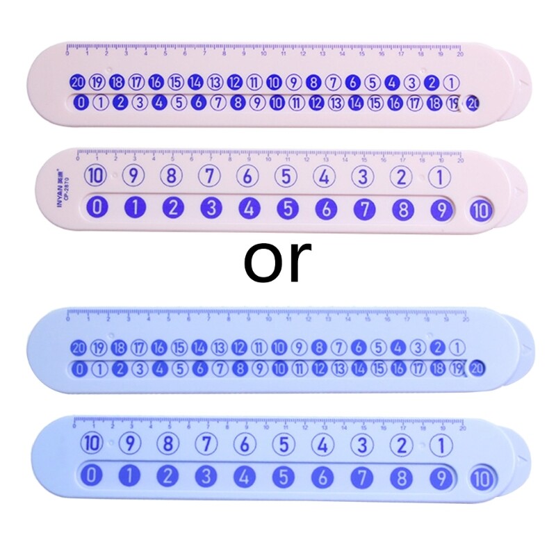 Math Learning Made Fun and Easy 2-purpose Number Decomposition Ruler for Kids