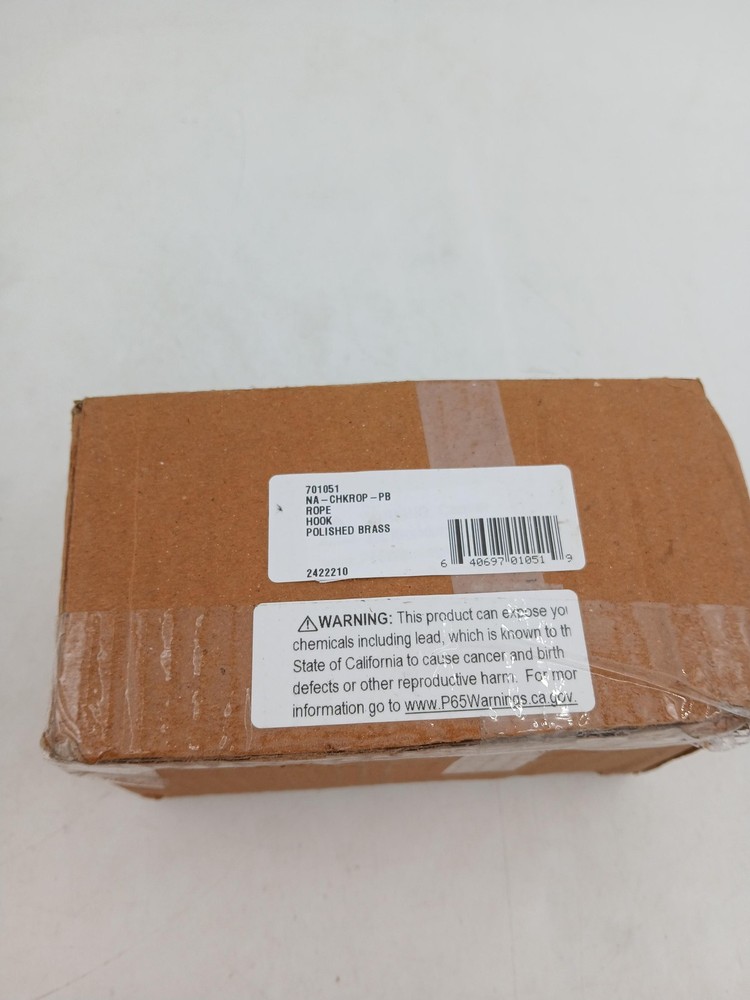 Nostalgic Warehouse Rope Coat Hook 701051 Polished Brass