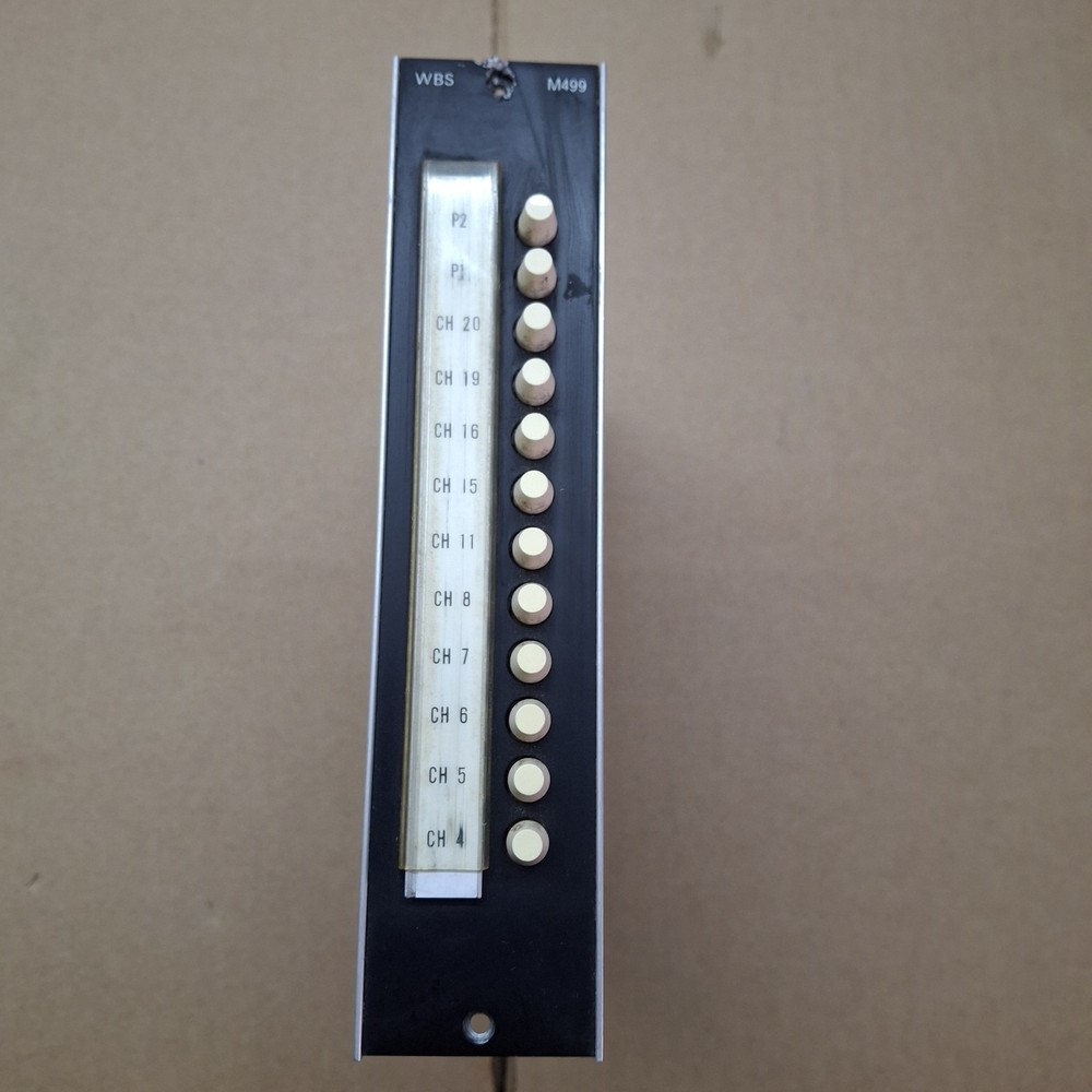 Vintage Ward Beck WBS M499 Broadcast Selector Module Push Button Console...