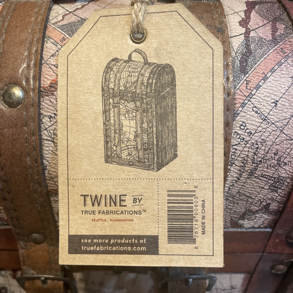 Twine 2 Bottle Old World Wine Box. NO 0603