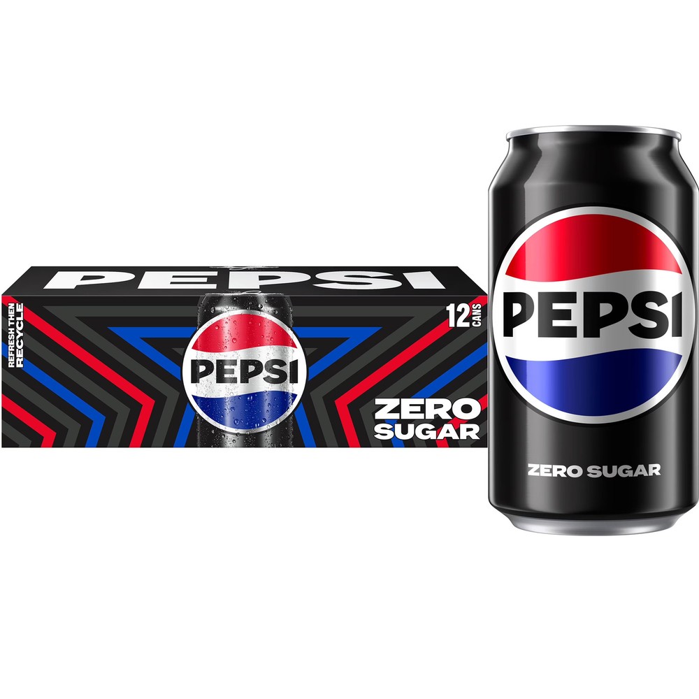 Zero Sugar Cola Soda Pop 12 fl oz 12 Pack Cans