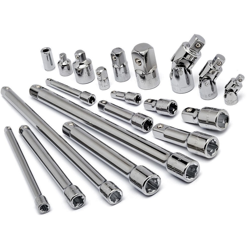 20pc CRAFTSMAN EXTENSION BAR SOCKET ADAPTOR REDUCER UNIVERSAL FLEX ASSORTMENT