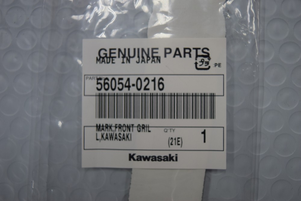 Kawasaki OEM Front Grill Decal 56054-0216
